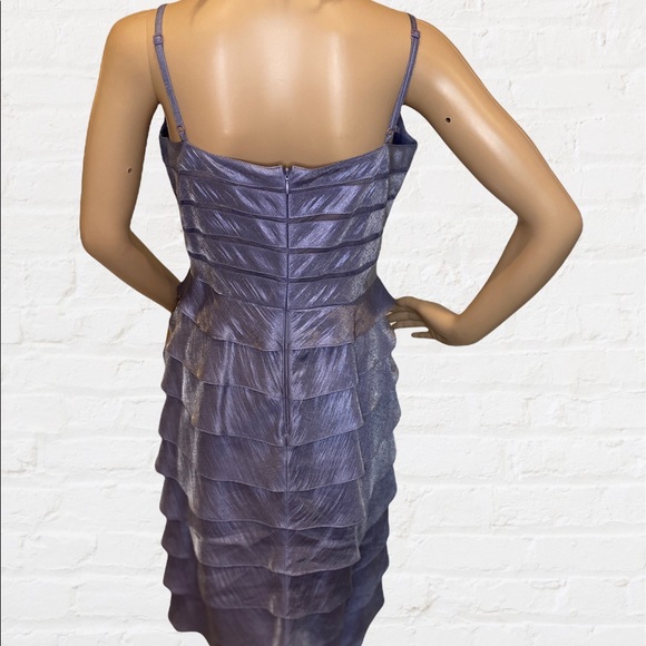 Adrianna Papell Shutter-Pleated Dress + Jacket VGC - Picture 10 of 11